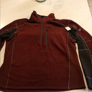 Kuhl XL Red and brown Quarter-Zip Pullover